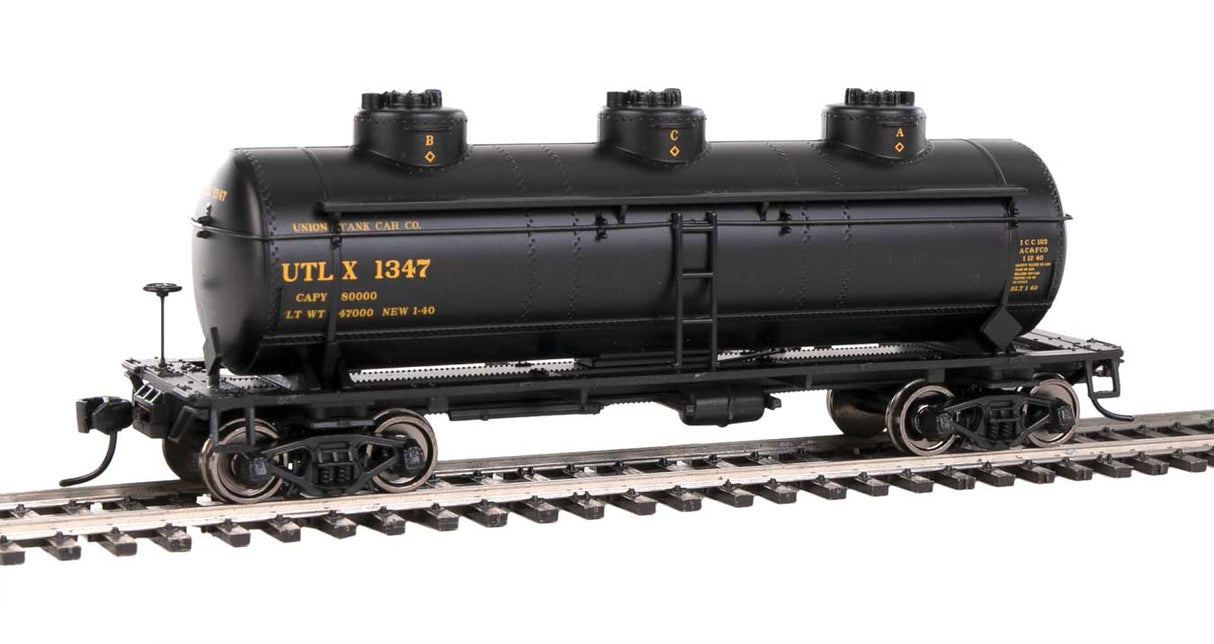 Walthers Mainline 36' 3-Dome Tank Car - Ready to Run -- UTLX #1347 - 910-1144