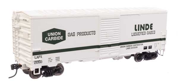 WalthersMainline HO 40' Association of American Railroads Modernized 1948 Boxcar - Ready to Run -- Linde Gas LAPX #2050