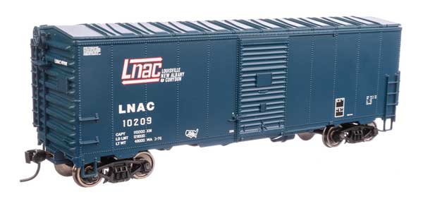 WalthersMainline HO 40' Association of American Railroads Modernized 1948 Boxcar - Ready to Run -- Louisville, New Albany & Corydon LNAC #10209
