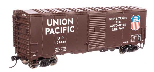 WalthersMainline HO 40' Association of American Railroads Modernized 1948 Boxcar - Ready to Run -- Union Pacific(R) #107448