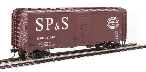 Walthers Mainline 40' Association of American Railroads 1944 Boxcar - Ready to Run -- Spokane, Portland & Seattle #11010 - 910-1349