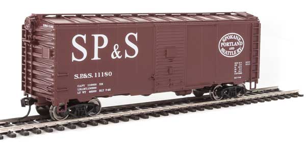 Walthers Mainline 40' Association of American Railroads 1944 Boxcar - Ready to Run -- Spokane, Portland & Seattle #11180 - 910-1351