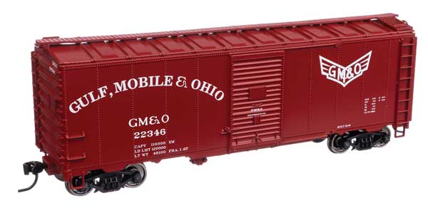 Walthers Mainline 40'  Association of American Railroads 1944 Boxcar - Ready to Run -- Gulf, Mobile & Ohio #22346