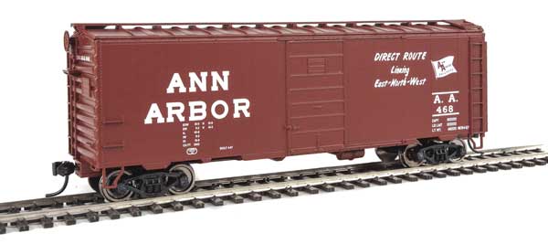 Walthers Mainline 40' PS-1 Boxcar - Ready to Run -- Ann Arbor #468 - 910-1420