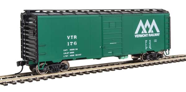 Walthers Mainline 40' PS-1 Boxcar - Ready to Run -- Vermont Railway #176 - 910-1436