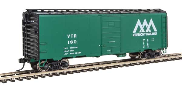 Walthers Mainline 40' PS-1 Boxcar - Ready to Run -- Vermont Railway #180 - 910-1437