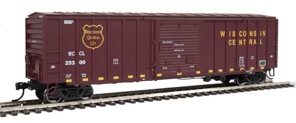 Walthers Mainline 50' ACF Exterior Post Boxcar - Ready to Run -- Wisconsin Central #25300 - 910-1844