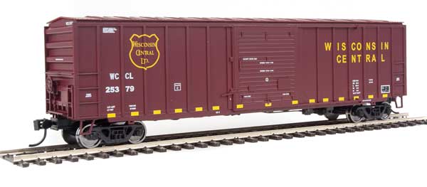 Walthers Mainline 50' ACF Exterior Post Boxcar - Ready to Run -- Wisconsin Central #25379 - 910-1846