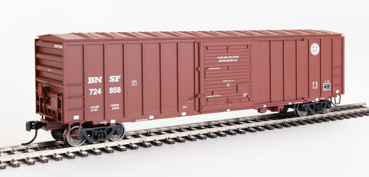 Walthers Mainline 50' ACF Exterior Post Boxcar - Ready to Run -- Burlington Northern Santa Fe #724858 - 910-1849