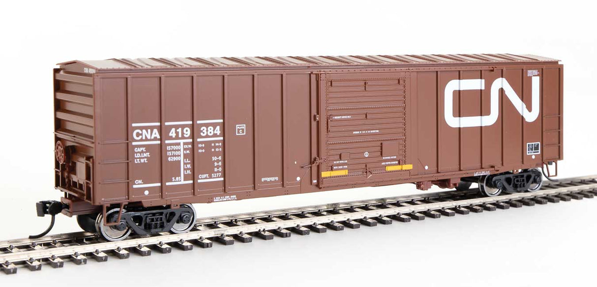 Walthers Mainline 50' ACF Exterior Post Boxcar - Ready to Run -- Canadian National CNA #419384 (Boxcar Red, Large Noodle Logo) - 910-1854