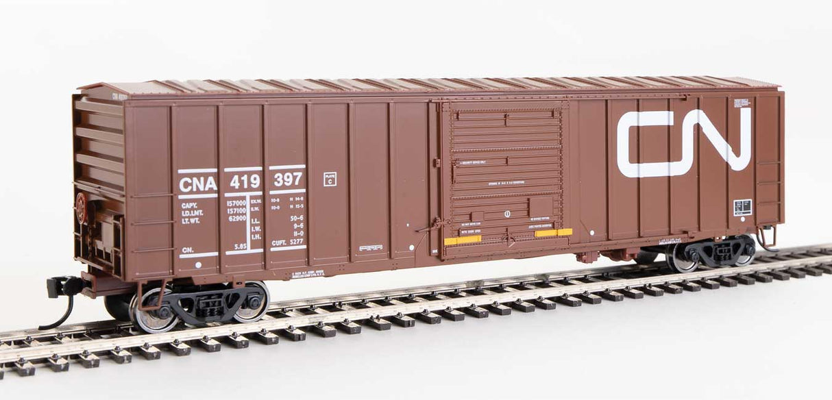 Walthers Mainline 50' ACF Exterior Post Boxcar - Ready to Run -- Canadian National CNA #419397 (Boxcar Red, Large Noodle Logo) - 910-1855