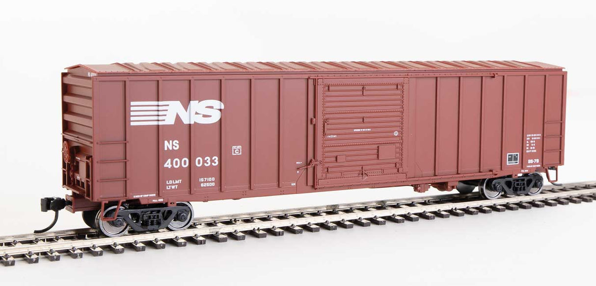 Walthers Mainline 50' ACF Exterior Post Boxcar - Ready to Run -- Norfolk Southern #400033 (Boxcar Red) - 910-1863