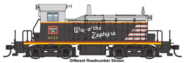 WalthersMainline HO EMD SW1 - ESU Sound & DCC -- Chicago Burlington & Quincy (CB&Q) #9144