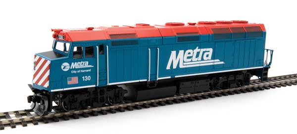 Walthers Mainline EMD F40PH - ESU Sound and DCC -- Metra #130 - 910-19474