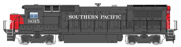 WalthersMainline HO GE Dash 8-40B - ESU(R) Sound & DCC -- Southern Pacific(TM) #8015 (gray, red, white; large SP on nose) - 910-19571