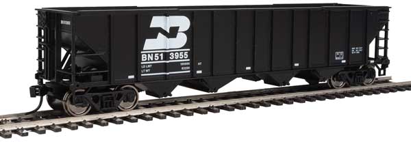 Walthers Mainline 50' 100-Ton 4-Bay Hopper - Ready to Run -- Burlington Northern #513955 - 910-1978