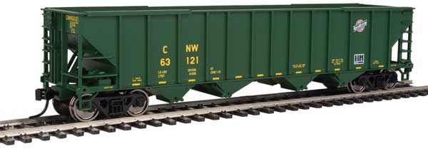 Walthers Mainline 50' 100-Ton 4-Bay Hopper - Ready to Run -- Chicago & North Western(TM) #63121 - 910-1979