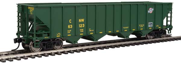 Walthers Mainline 50' 100-Ton 4-Bay Hopper - Ready to Run -- Chicago & North Western(TM) #63123 - 910-1980