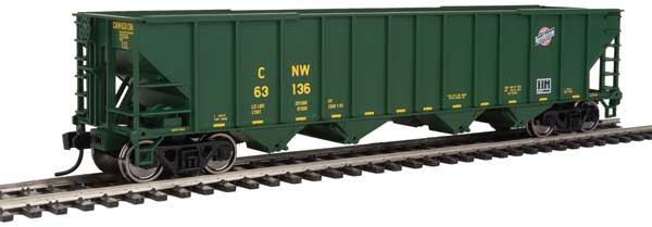 Walthers Mainline 50' 100-Ton 4-Bay Hopper - Ready to Run -- Chicago & North Western(TM) #63136 - 910-1981