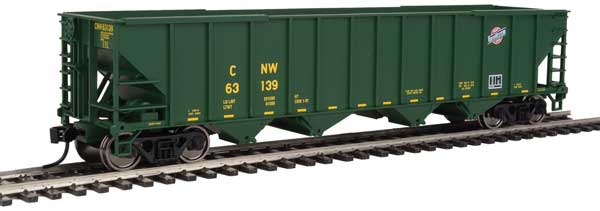 Walthers Mainline 50' 100-Ton 4-Bay Hopper - Ready to Run -- Chicago & North Western(TM) #63139 - 910-1982