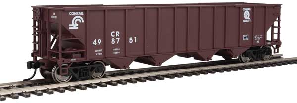 Walthers Mainline 50' 100-Ton 4-Bay Hopper - Ready to Run -- Conrail #498769 - 910-1985