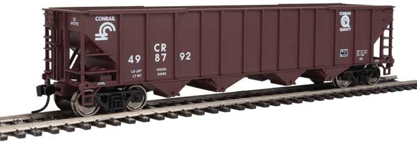 Walthers Mainline 50' 100-Ton 4-Bay Hopper - Ready to Run -- Conrail #498792 - 910-1986