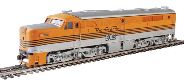 Walthers Mainline Alco PA - PB Set - ESU Sound & DCC -- Denver & Rio Grande Western #6003, #6012 (Grande Gold, silver) - 910-20096