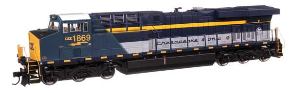 WalthersMainline HO GE ES44AC Evolution Series GEVO - ESU Sound & DCC -- CSX #1869 (Chesapeake & Ohio (C&O) Heritage)