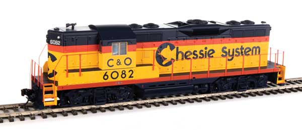 Walthers Mainline EMD GP9 Phase II with High Hood - ESU(R) Sound and DCC -- Chessie/C&O #6082 - 910-20481