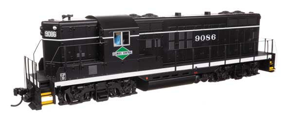WalthersMainline HO EMD GP9 Phase II with High Hood - ESU(R) Sound and DCC -- Illinois Central #9092