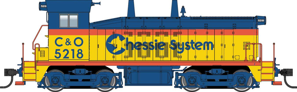 Walthers Mainline EMD SW7 - ESU Sound & DCC -- Chessie System Chesapeake & Ohio #5218 (Phase I; yellow, vermillion, blue) - 910-20664
