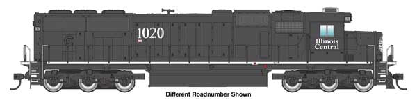 WalthersMainline HO EMD SD70 - Sound and DCC -- Illinois Central (IC) #1025