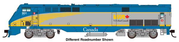GE P42 Locomotive - Standard -- VIA #907