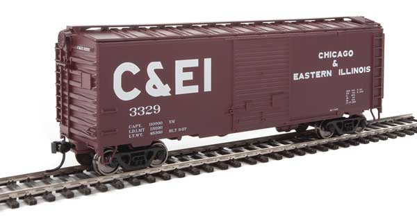 Walthers Mainline 40' ACF Welded Boxcar w/8' Youngstown Door - Ready to Run -- Chicago & Eastern Illinois #3329 - 910-2253