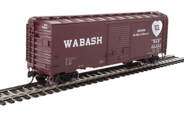 Walthers Mainline 40' ACF Welded Boxcar w/8' Youngstown Door - Ready to Run -- Wabash #90293 - 910-2267
