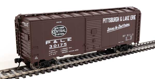 Walthers Mainline 40' AAR Modified 1937 Boxcar - Ready to Run -- New York Central - Pittsburgh & Lake Erie #30175 - 910-2736