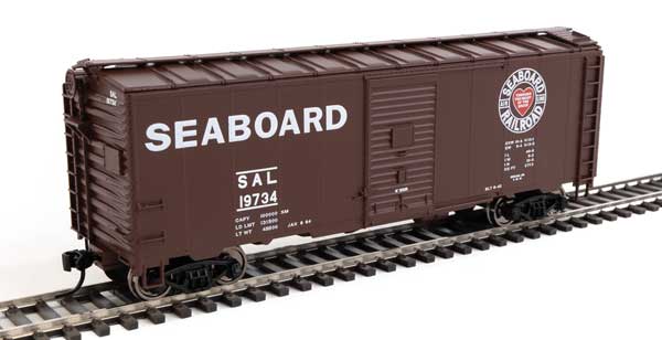 Walthers Mainline 40' AAR Modified 1937 Boxcar - Ready to Run -- Seaboard Air Line #19734 - 910-2739