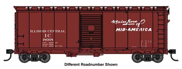 WalthersMainline HO 40' AAR Modified 1937 Boxcar - Ready to Run -- Illinois Central #18036