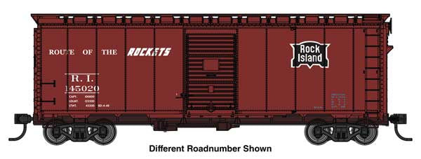 WalthersMainline HO 40' AAR Modified 1937 Boxcar - Ready to Run -- Rock Island #145037