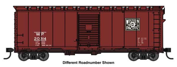 WalthersMainline HO 40' AAR Modified 1937 Boxcar - Ready to Run -- Western Pacific #20476