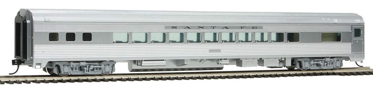 Walthers Mainline 85' Budd Small-Window Coach - Ready to Run -- Santa Fe (silver) - 910-30202