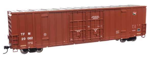WalthersMainline HO 60' High Cube Plate F Boxcar - Ready to Run -- Transportacion Ferroviaria Mexicana #20082