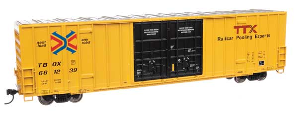 WalthersMainline HO 60' High Cube Plate F Boxcar - Ready to Run -- TTX #661239