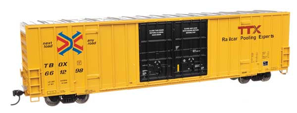 WalthersMainline HO 60' High Cube Plate F Boxcar - Ready to Run -- TTX #661298
