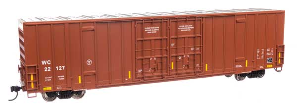 WalthersMainline HO 60' High Cube Plate F Boxcar - Ready to Run -- Wisconsin Central #22127