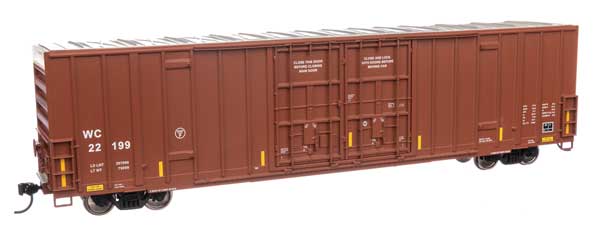 WalthersMainline HO 60' High Cube Plate F Boxcar - Ready to Run -- Wisconsin Central #22199