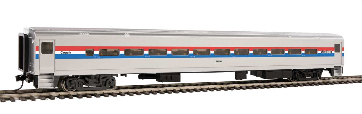 WalthersMainline HO 85' Horizon Fleet Coach - Ready to Run -- Amtrak(R) Phase III (Wide Stripes) #54056
