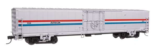 WalthersMainline HO 60' Thrall Material Handling Car MHC-2 - Ready To Run -- Amtrak Phase III #1538