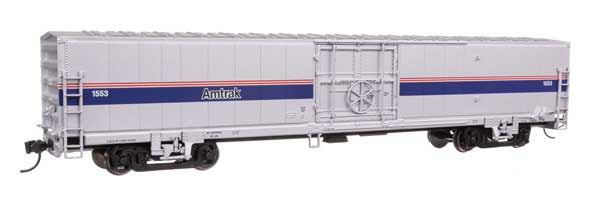 WalthersMainline HO 60' Thrall Material Handling Car MHC-2 - Ready To Run -- Amtrak Phase IV #1553