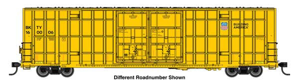 WalthersMainline HO 60' High Cube Plate F Horizontal Post Boxcar - Ready to Run -- Union Pacific (UP) BKTY #160148